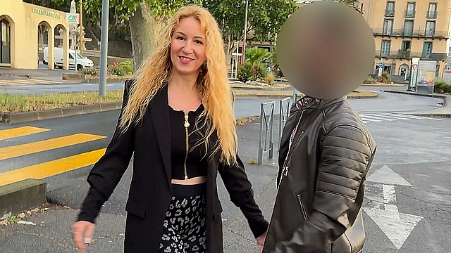 Walking down the street with a Black lover (fetish video)